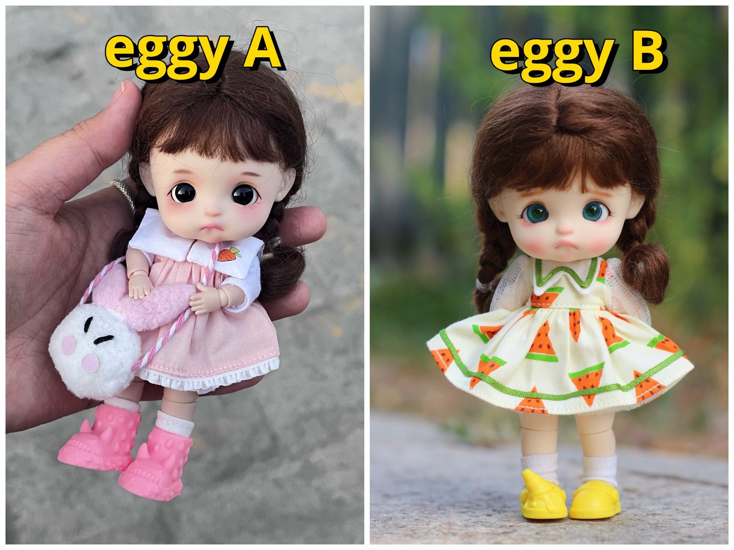Eggy doll S white 蛋蛋白肌S号