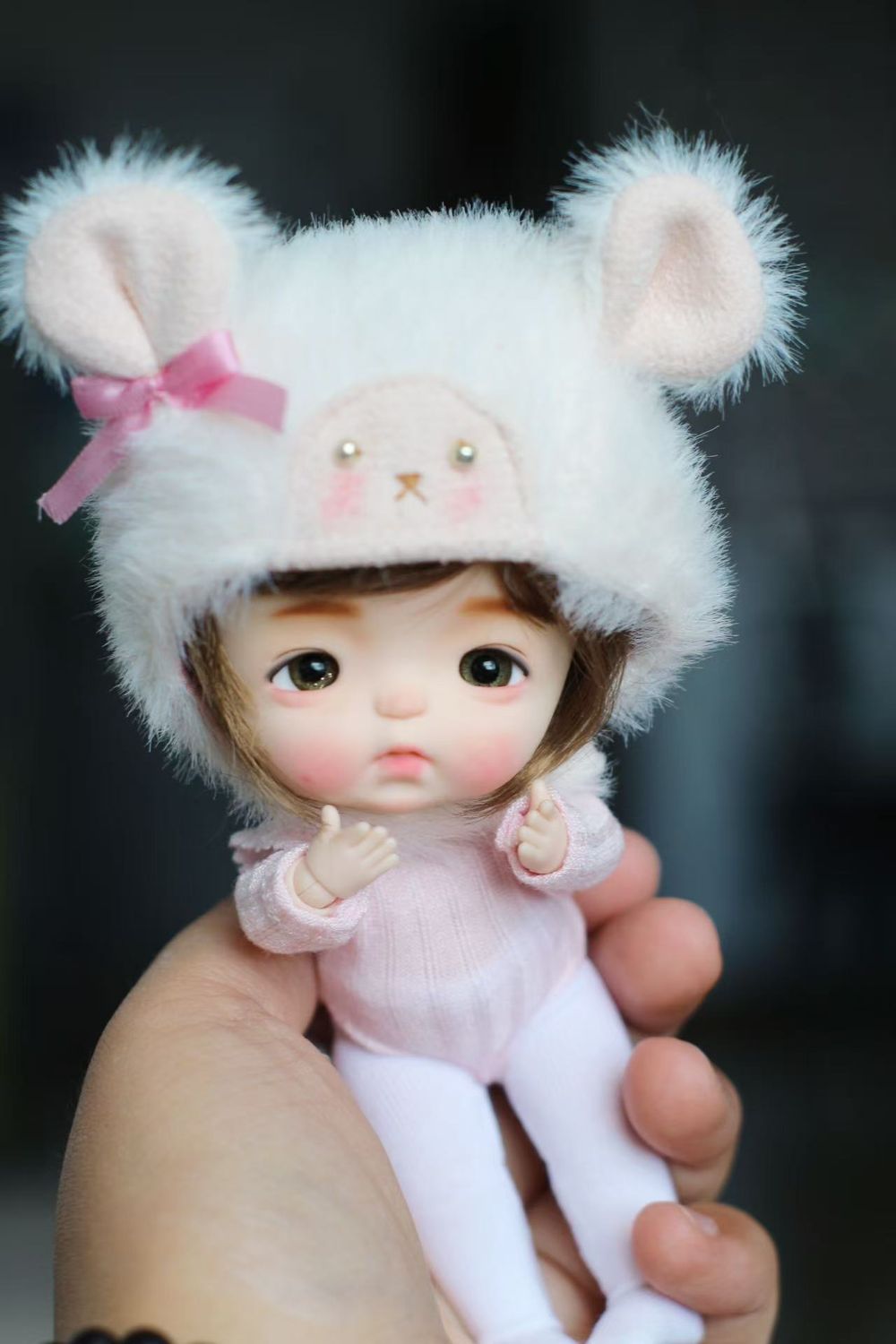 ooak 【One Off】Dizzy doll S white 迷糊宝宝
