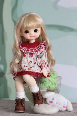 OOAK💝1/6 dimple full set doll D 6分酒窝