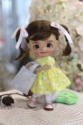 ONE OFF💝tan Flower Freckles 花花full set doll tan skin