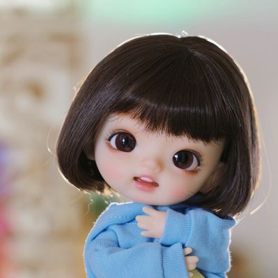 OOAK💝one Off💝full Set doll head Happy Squirrel 开心松鼠