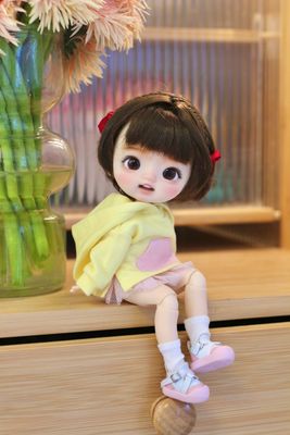 OOAK💝one Off💝full Set doll head Happy Squirrel 开心松鼠