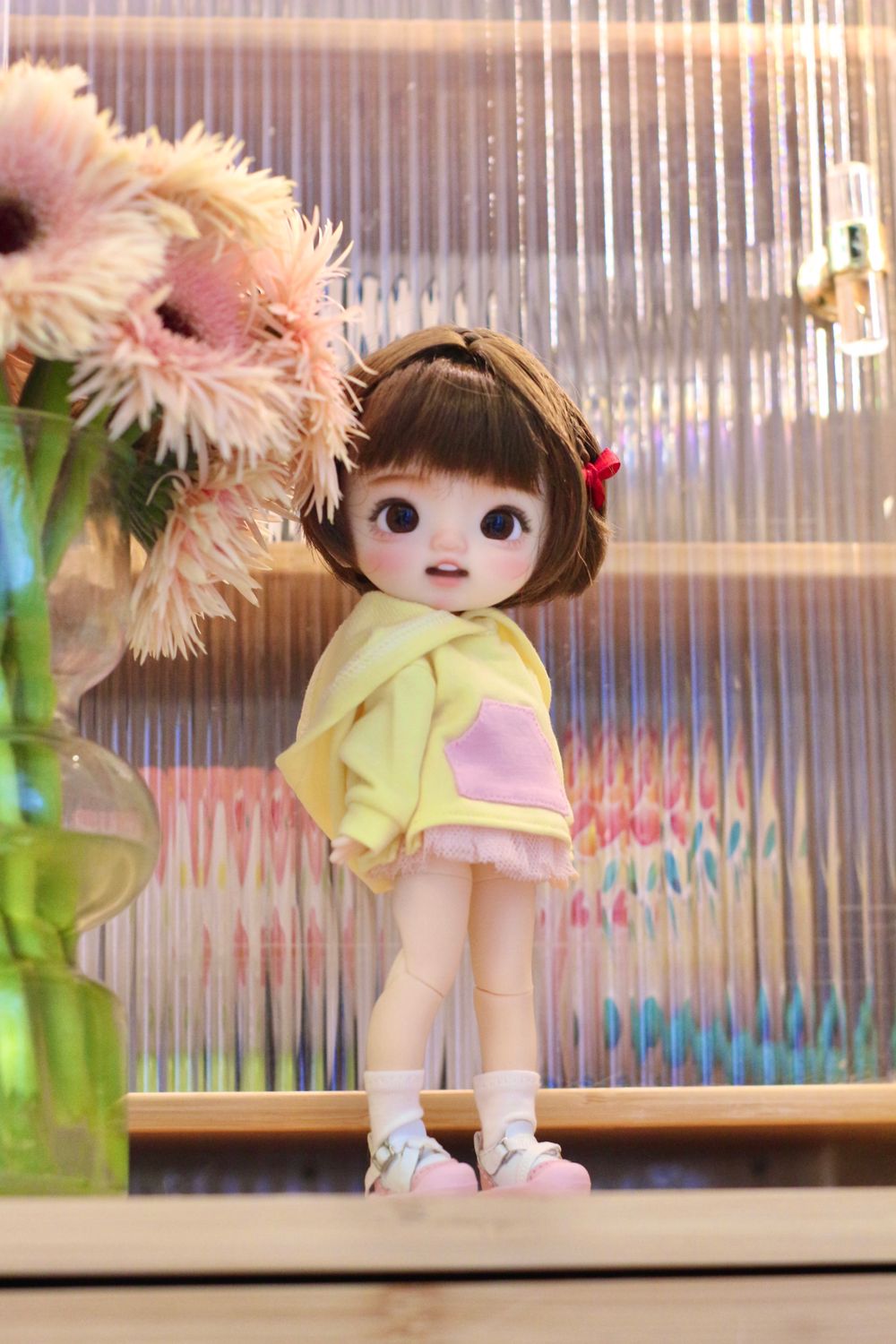 OOAK💝one Off💝full Set doll head Happy Squirrel 开心松鼠