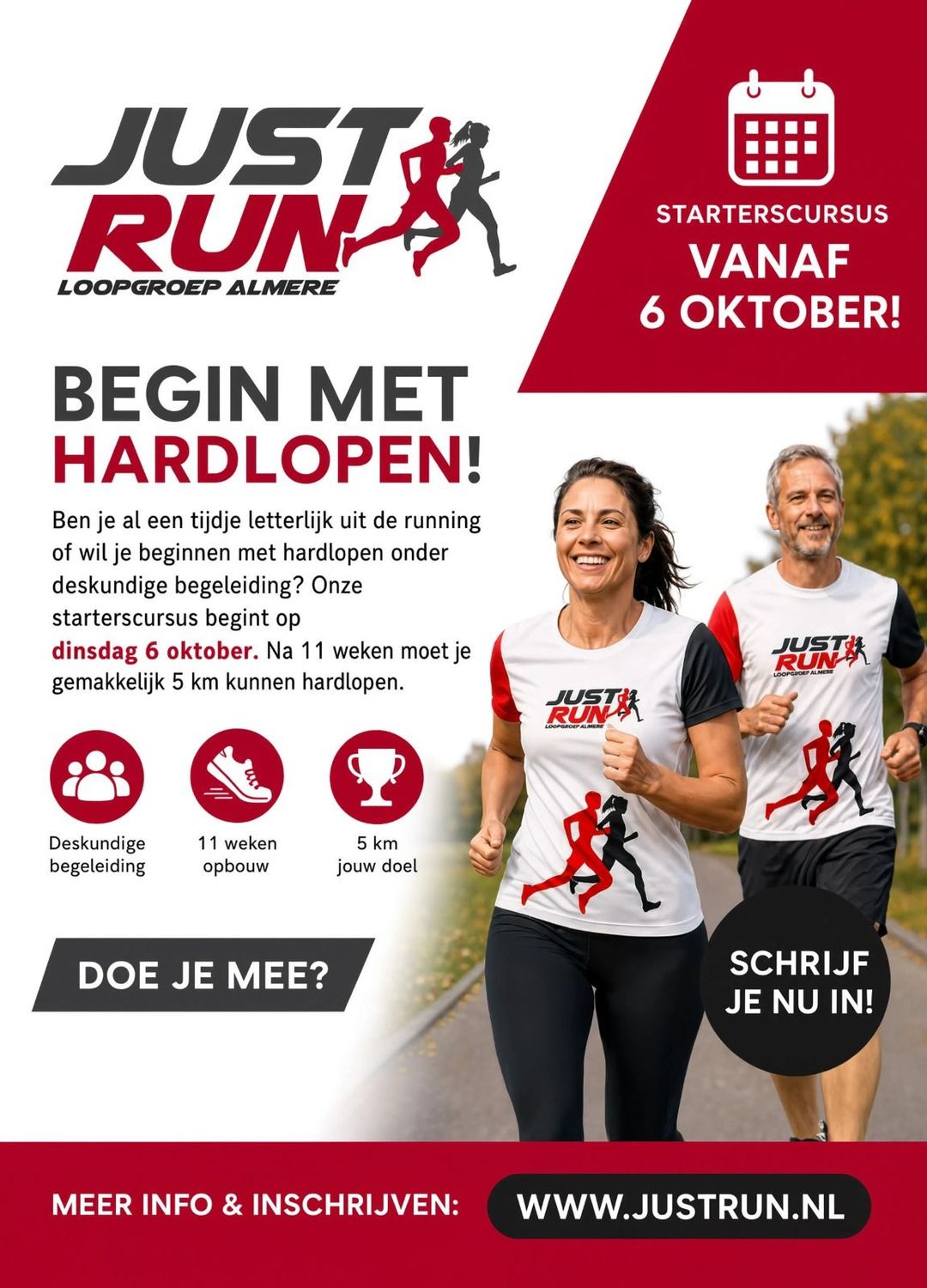 START RUNNING met Just Run, najaar 2026