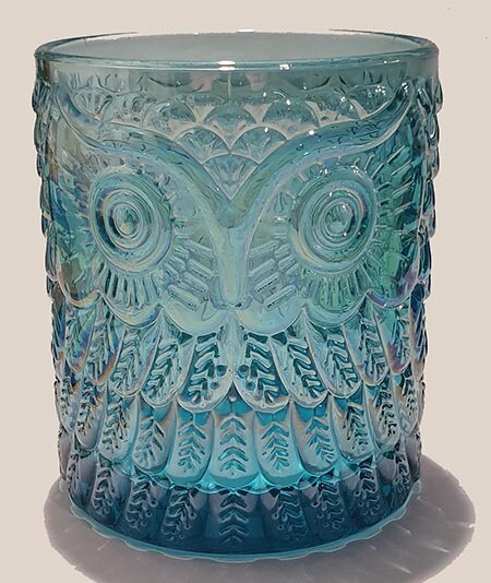 Vintage Owl Turquoise Candles (280ml)