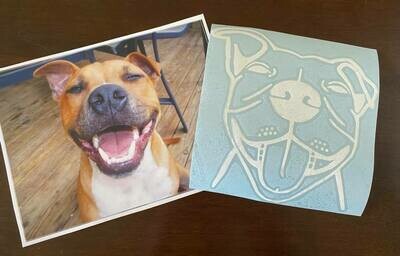 Custom dog decal