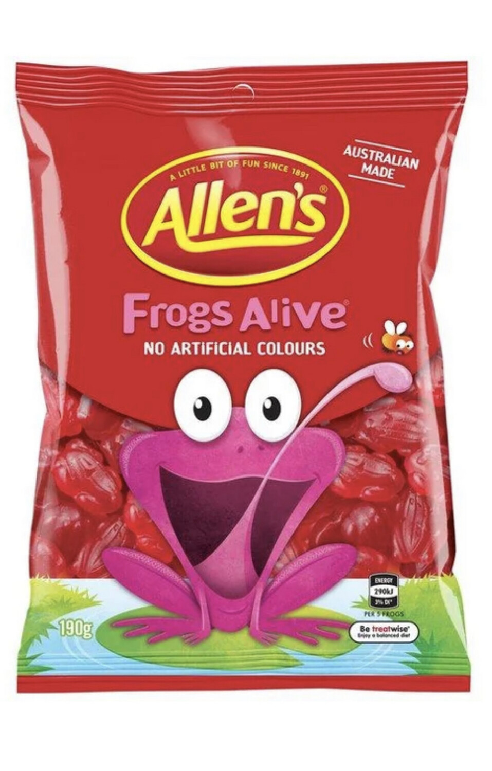 Allens Red Frogs 190gram