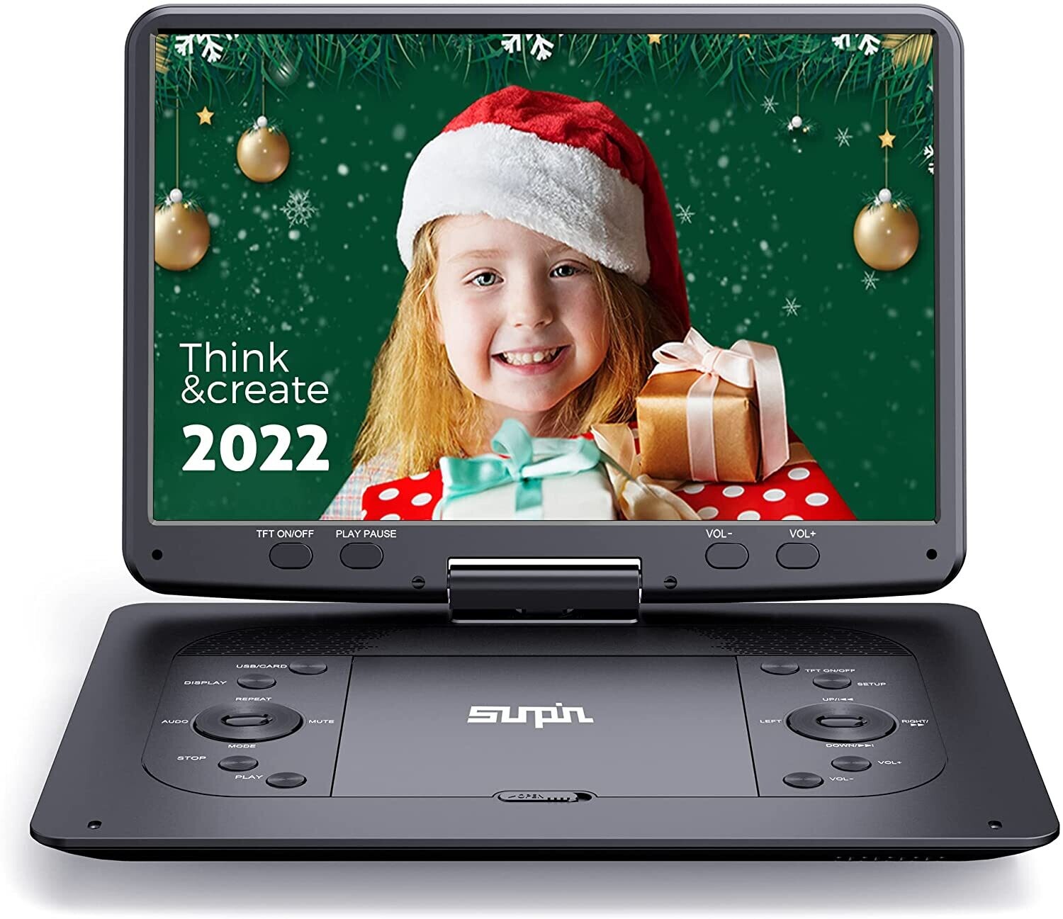 14.1&#39;&#39; Portable DVD Player, with swivel screen, comes with keys on the screen