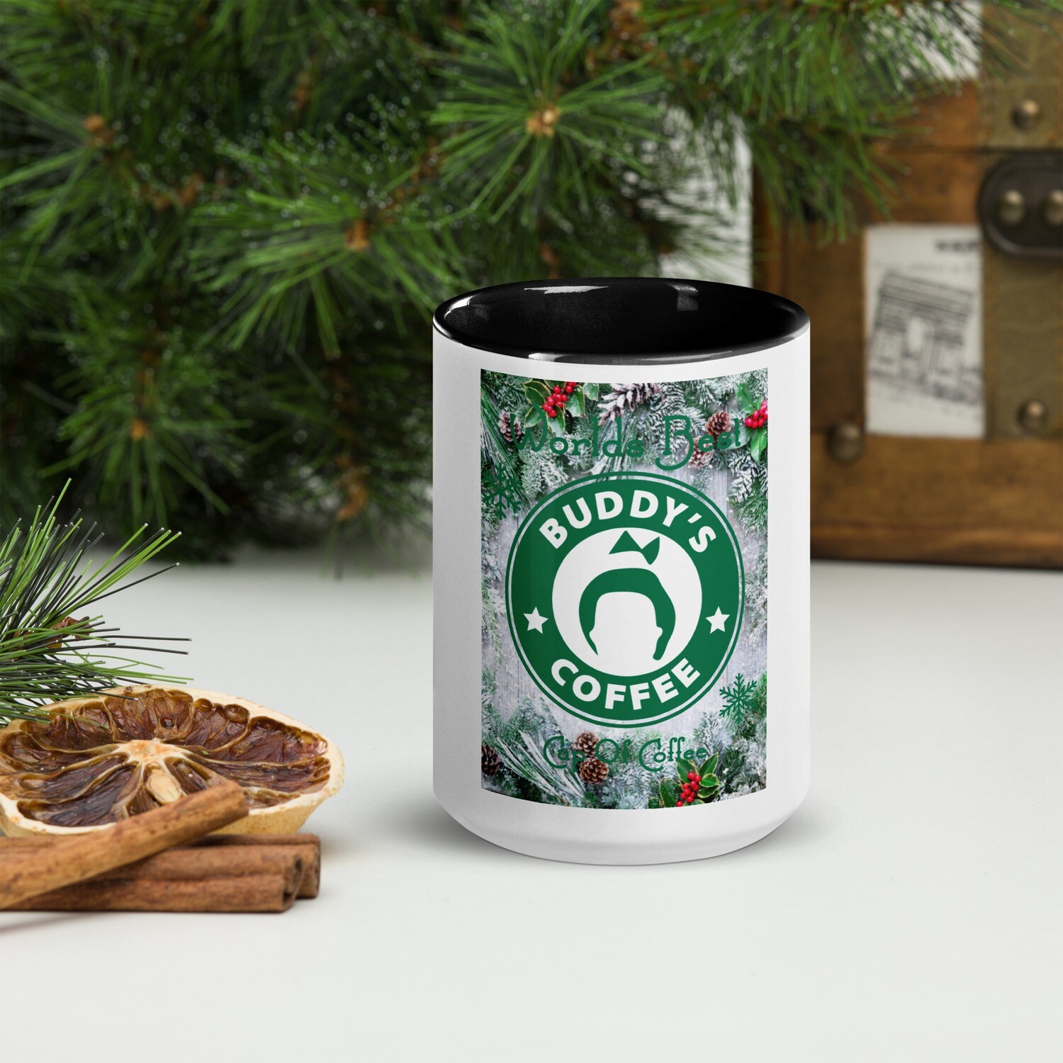 Worlds Best Cup Of Coffee | Color Mug | Christmas