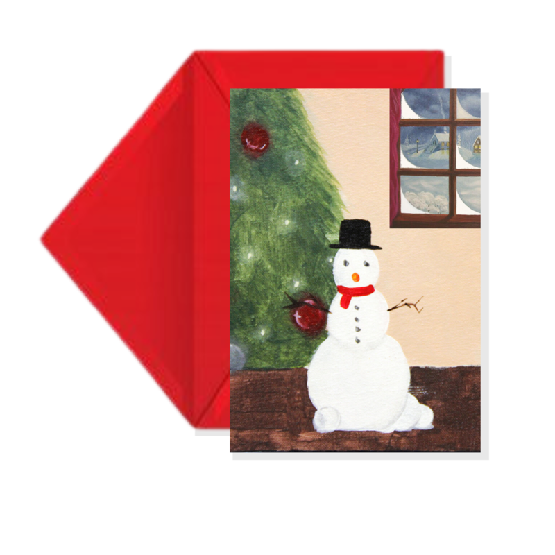 &quot;Holiday Snowman&quot; Holiday Greeting Card Set