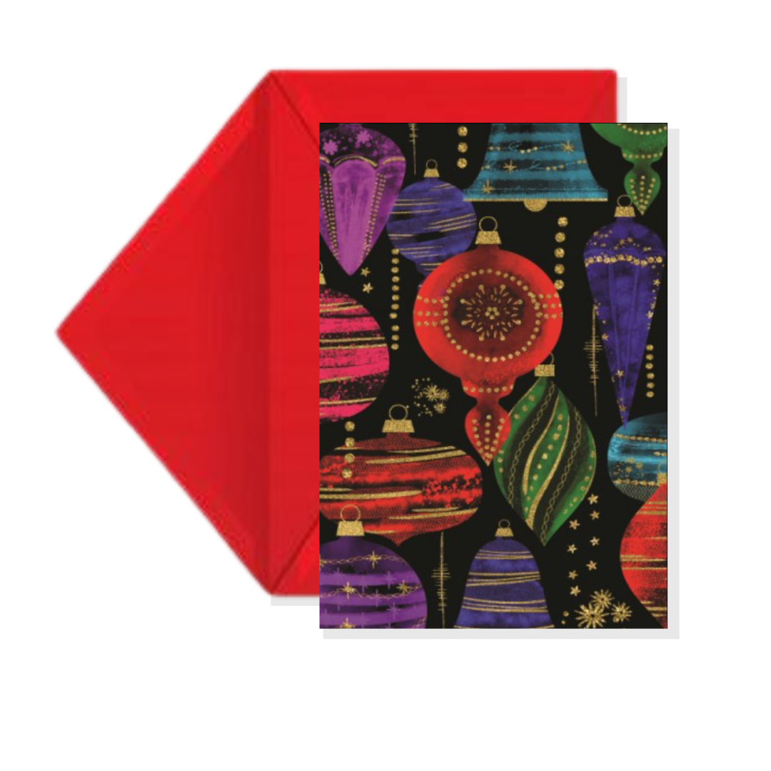 &quot;Dazzling Ornaments&quot; Holiday Greeting Card Set
