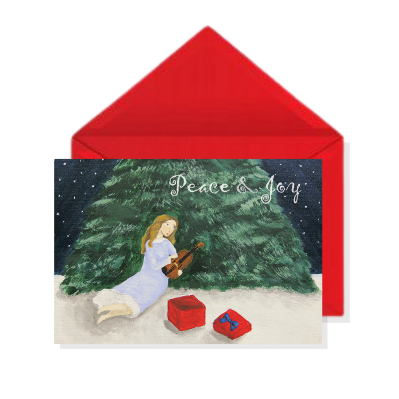 &quot;Peace and Joy&quot; Holiday Greeting Card Set