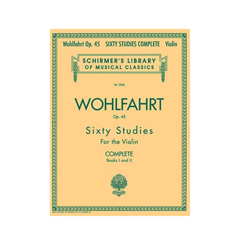 Wohlfahrt Op.45 Sixty Studies For the Violin Complete Books I and II