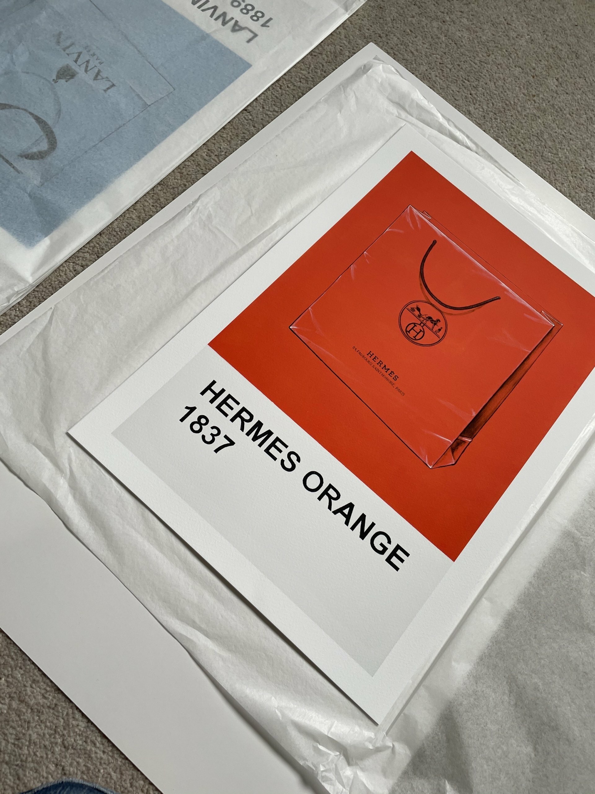 Hermes Orange A2 print