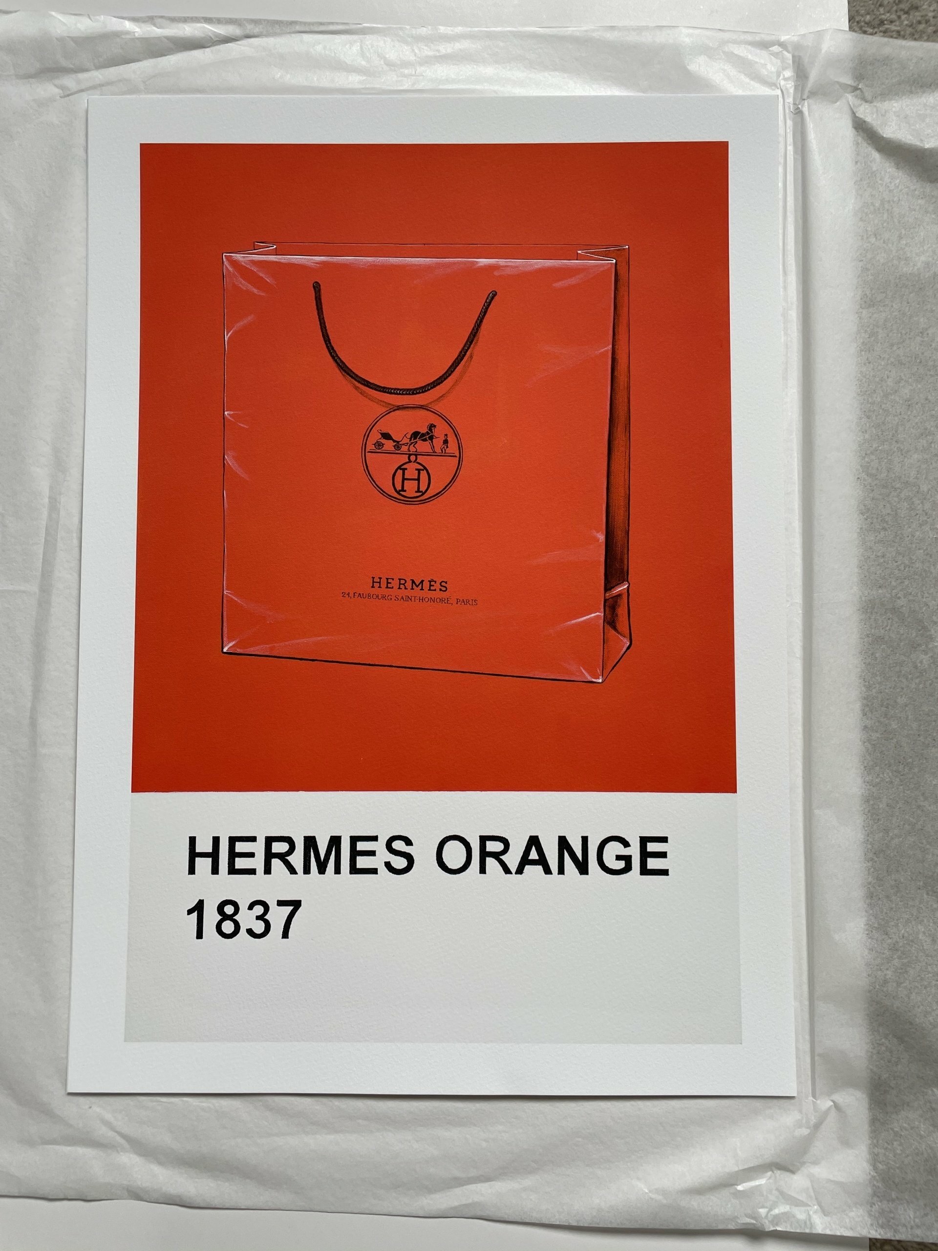 Hermés Orange A3 Print