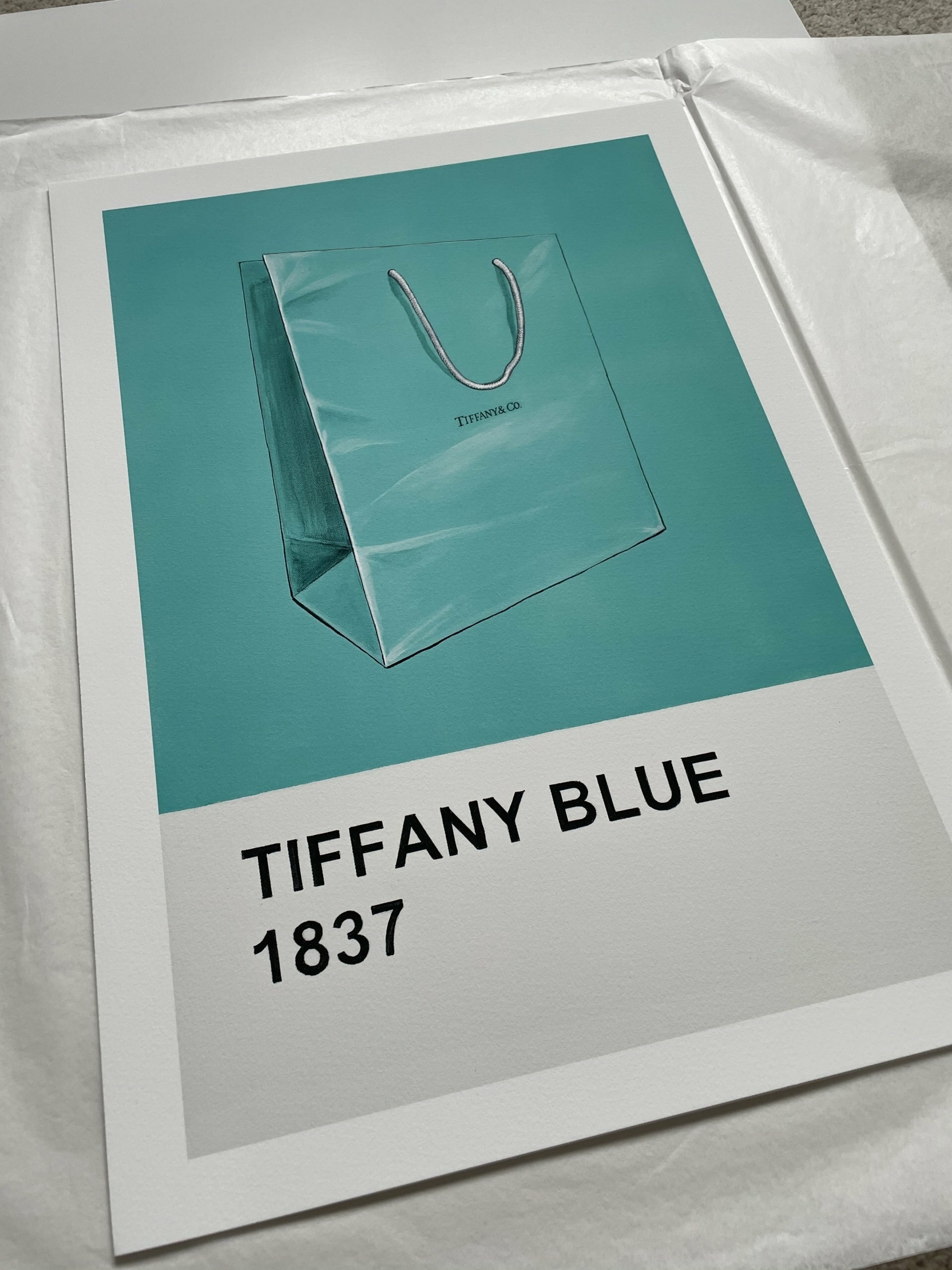 Tiffany Blue A2 print