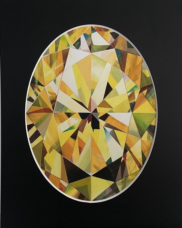 Oval Diamond print
