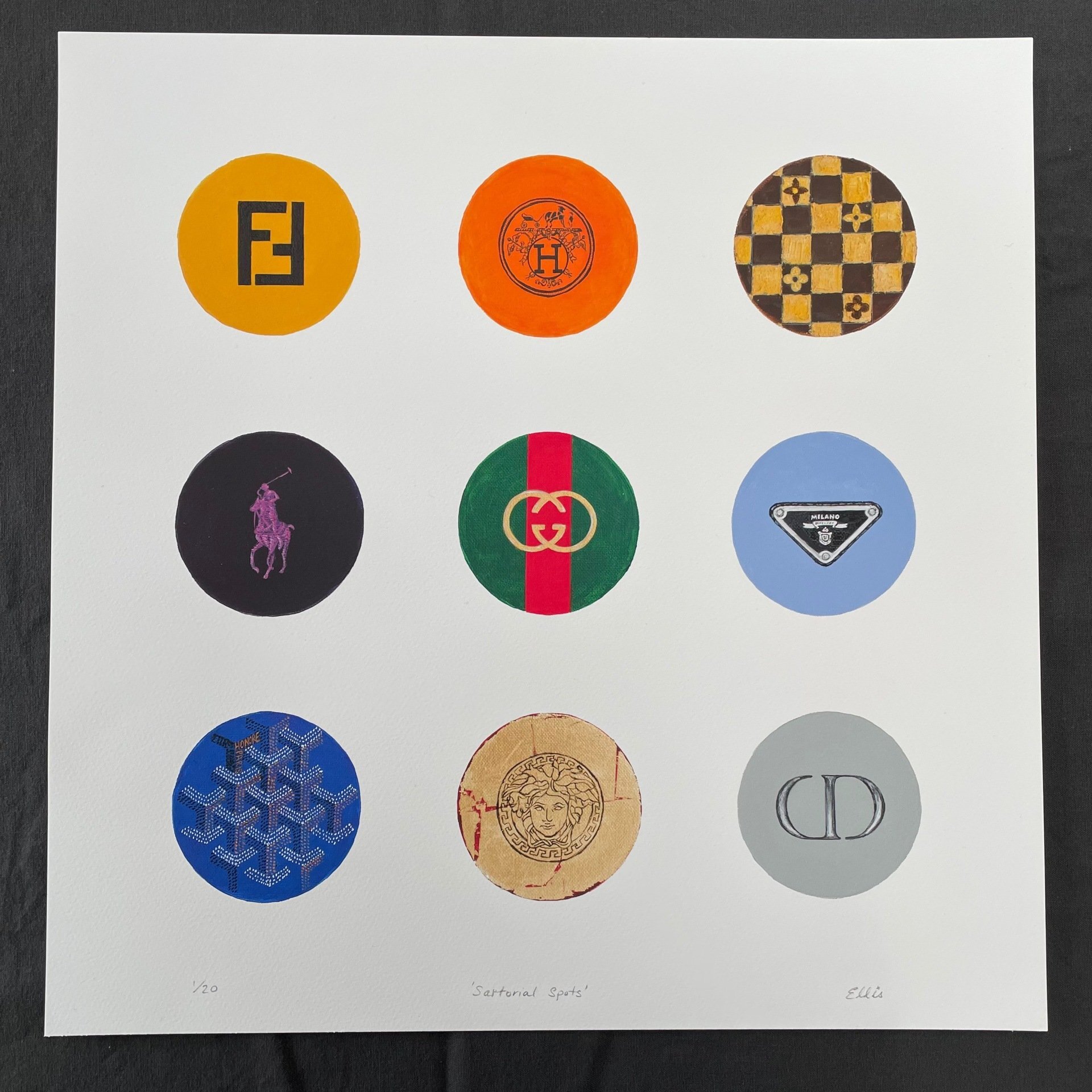 'Sartorial Spots' limited edition print