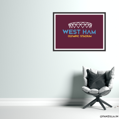 West Ham United - Olympic Stadium Minimalistic Illustration