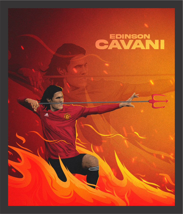 Cavani - 'Fire King' Graphic Wall Art