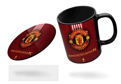 Manchester United Black/Red Mug (Microwave and Dishwasher Safe)