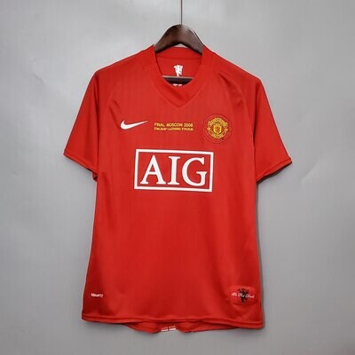 Manchester United 2008 Final Home Jersey [Customizable]