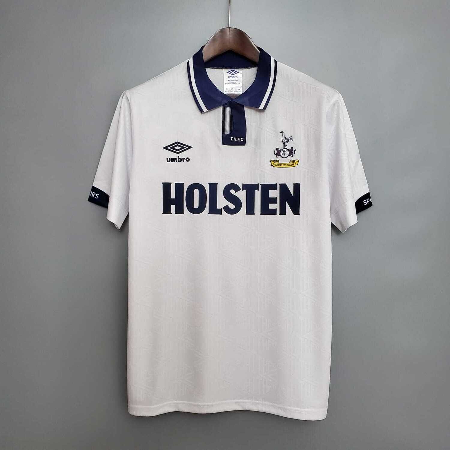 Tottenham Hotspurs 1991-93 Retro Home Jersey [Pre-paid Only]