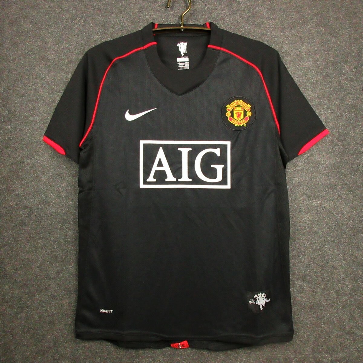 lager Slijm aanwijzing Manchester United 2008 Black/Third Jersey [Customizable]