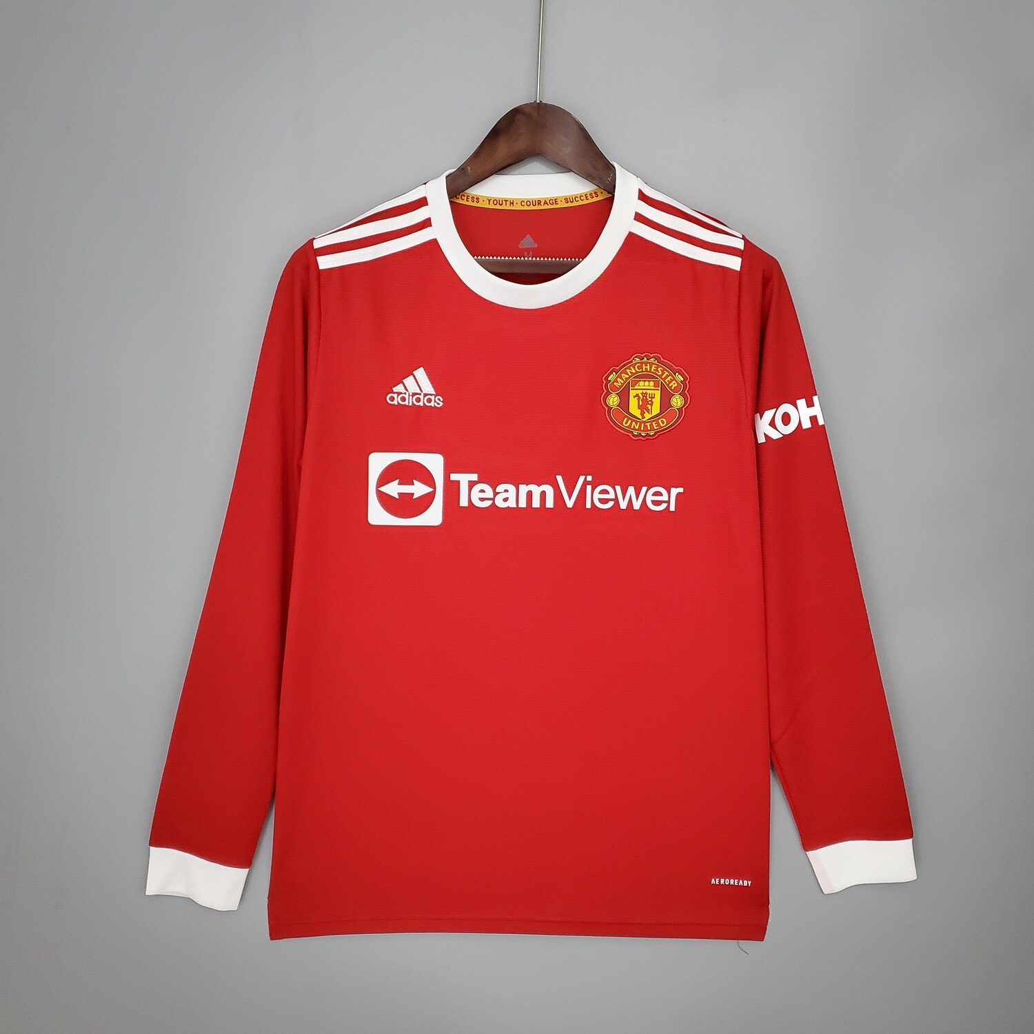 Manchester United Home 21-22 Long Sleeve