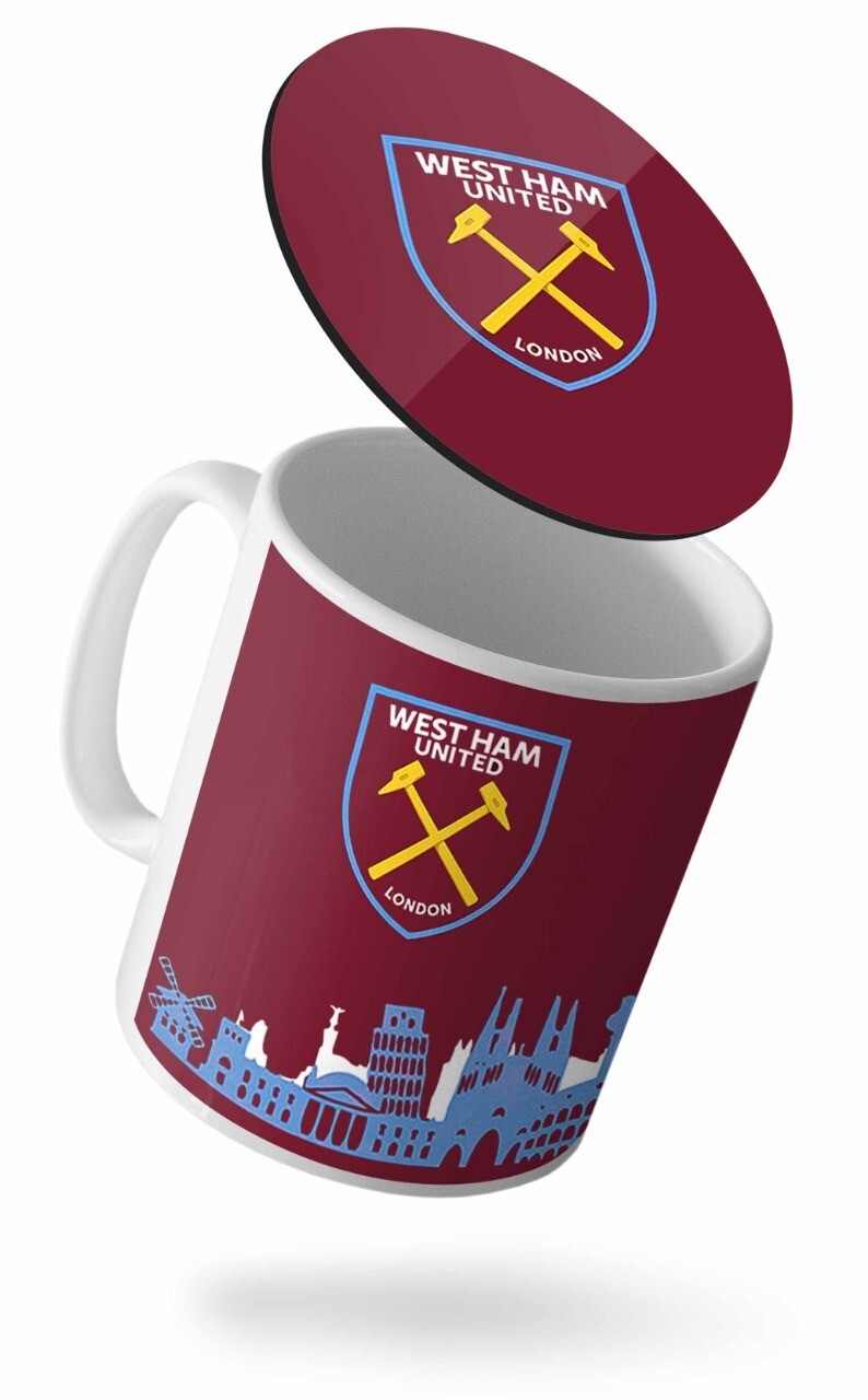 West Ham United Maroon Mug  (Microwave and Dishwasher Safe)