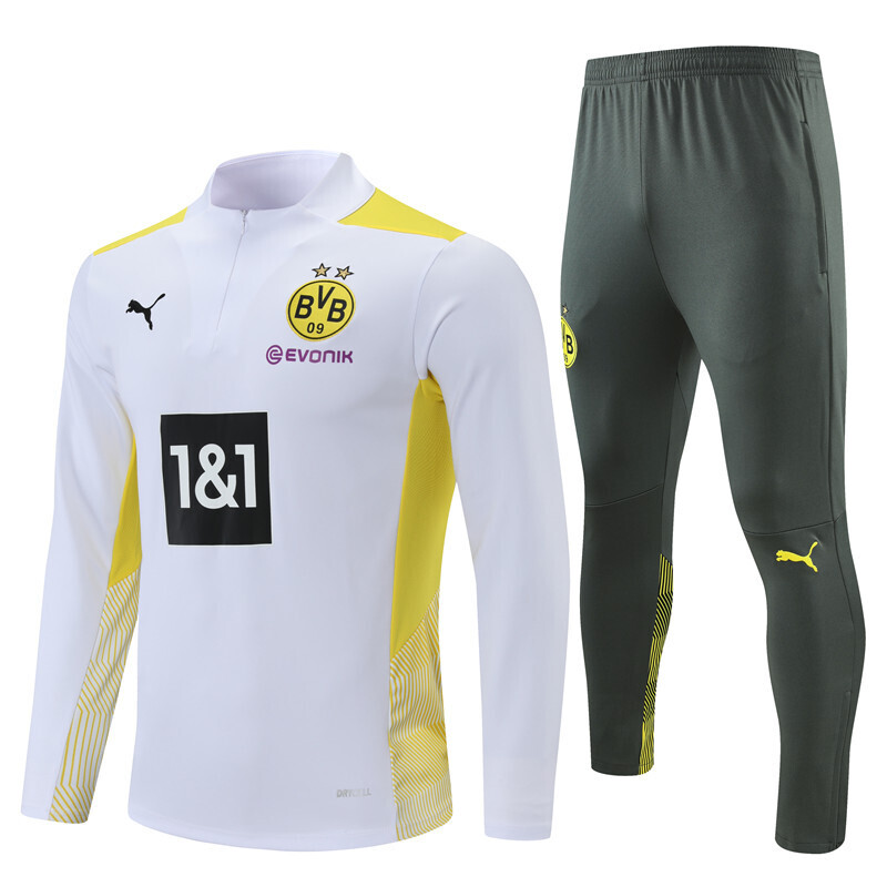 BVB/Borussia Dortmund Training Suite - White and Black