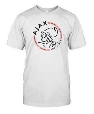 Ajax White Logo Crew Neck T-Shirt