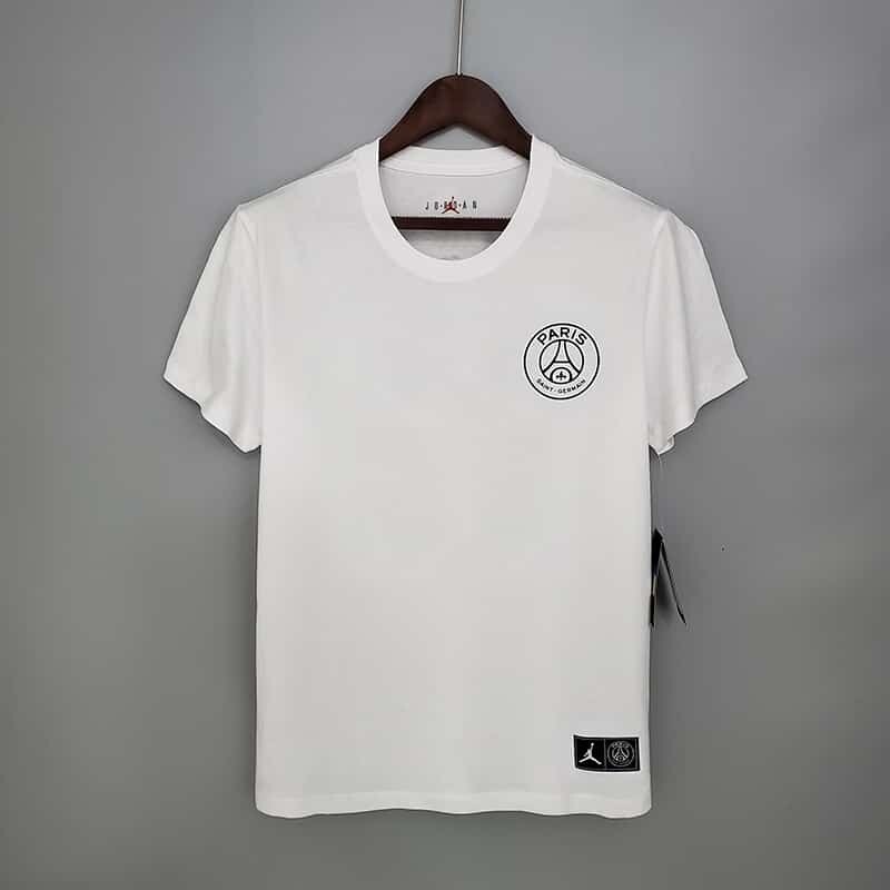 PSG White T Shirt [Large Logo at the Back]