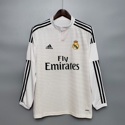 Real Madrid Home Retro Full Sleeves Jersey 2014-15