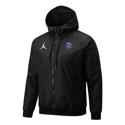 PSG Paris Saint Germain Black Trench Coat 2022-23