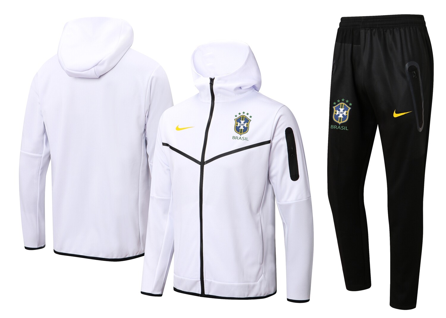 Brazil White Hooded Suit 2022-23