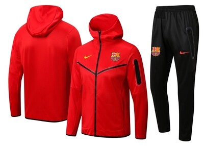 Barcelona Red Hooded Suit 2022-23