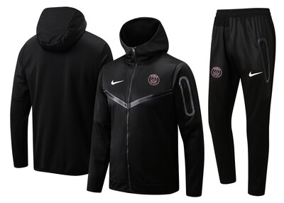 PSG Paris Saint Germain Black Hooded Suit 2022-23