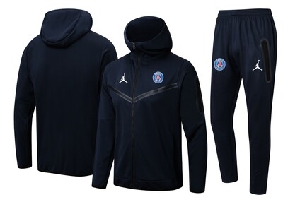 PSG Paris Saint Germain Blue Hooded Suit 2022-23
