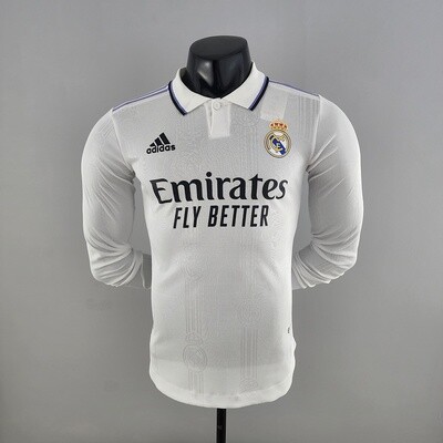 Real Madrid Home Long/Full Sleeves [Player Version] 2022-23