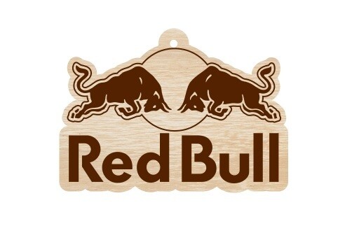 RedBull Racing- Solid Wooden Key Chain