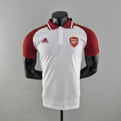 Arsenal White Polo T-Shirt