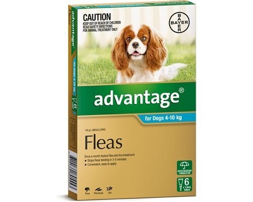 Advantage Medium Dog (6 Pack) 4-10kg