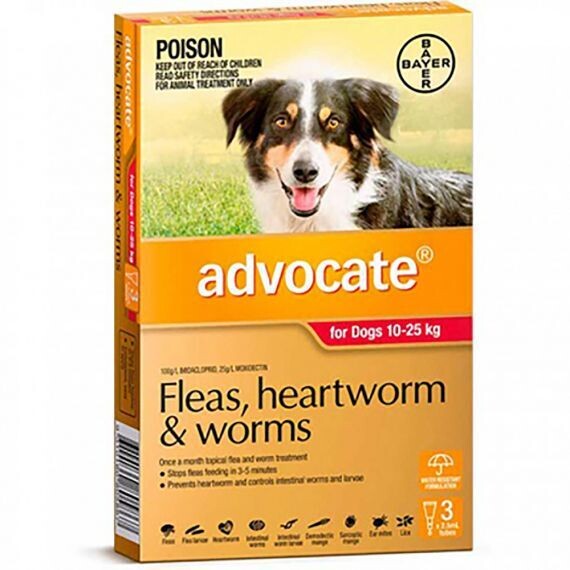 Advocate Large Dog (3 Pack) 10-25kg