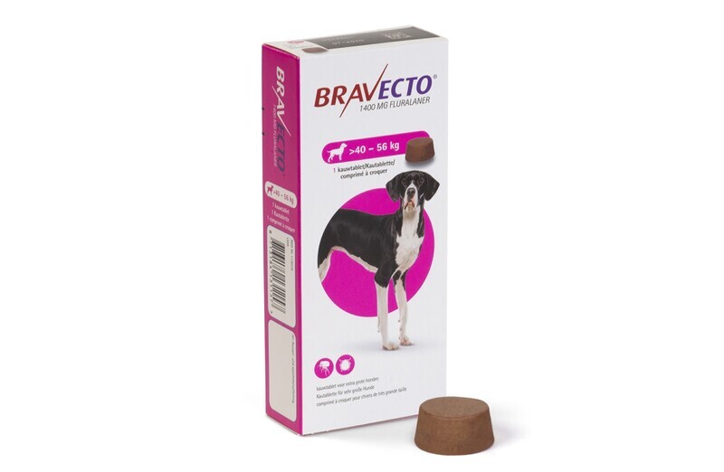 Bravecto 40-56kg 1 Tab PURPLE