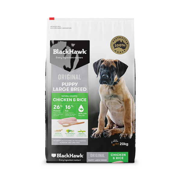 Blackhawk Puppy Lg Breed Chicken &amp; Rice 20kg
