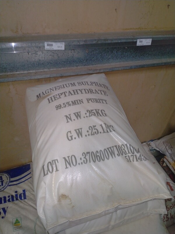 Epsom Salt 25kg (Mag Sulphate)