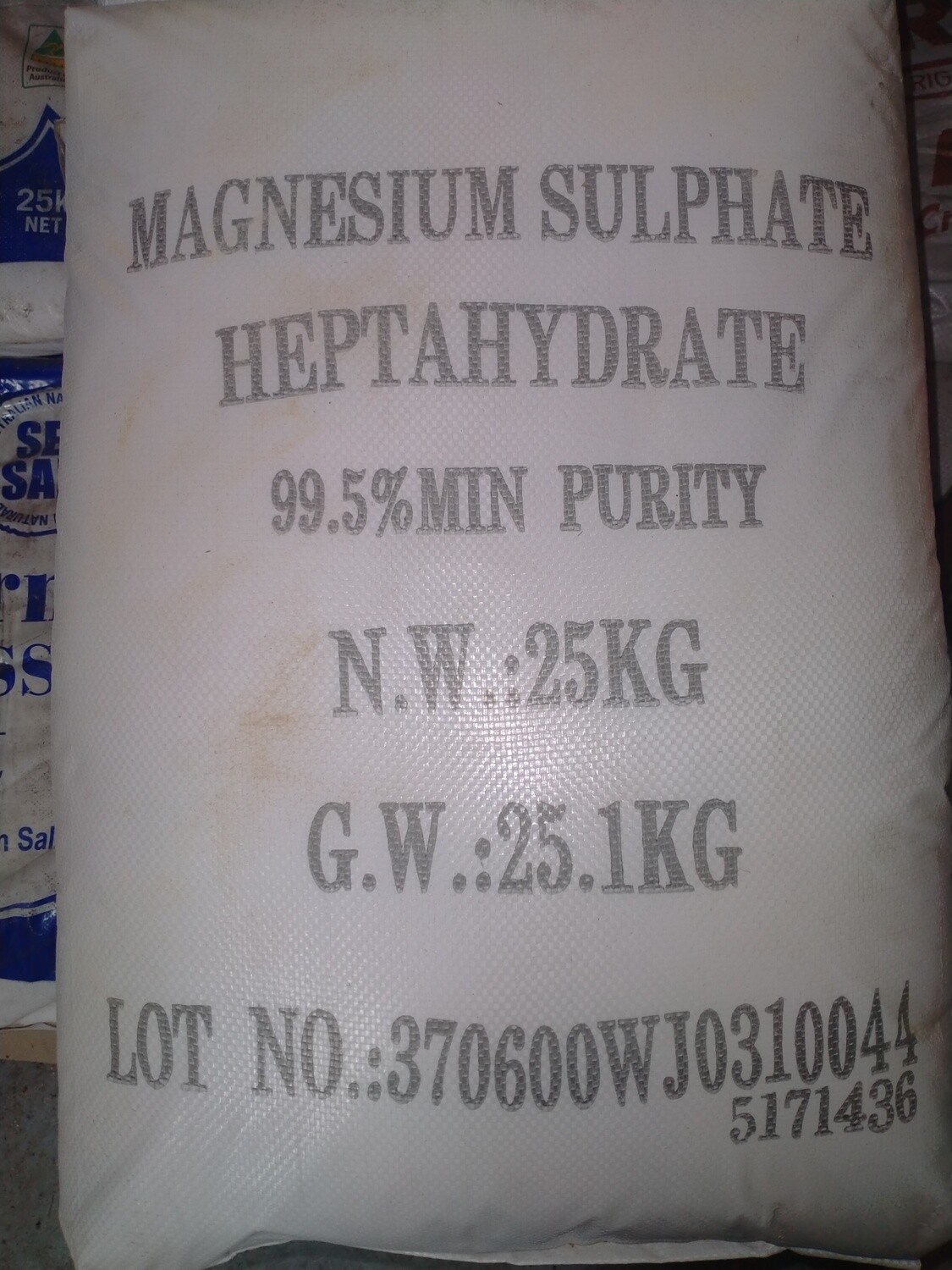 Epsom Salt 25kg (Mag Sulphate)