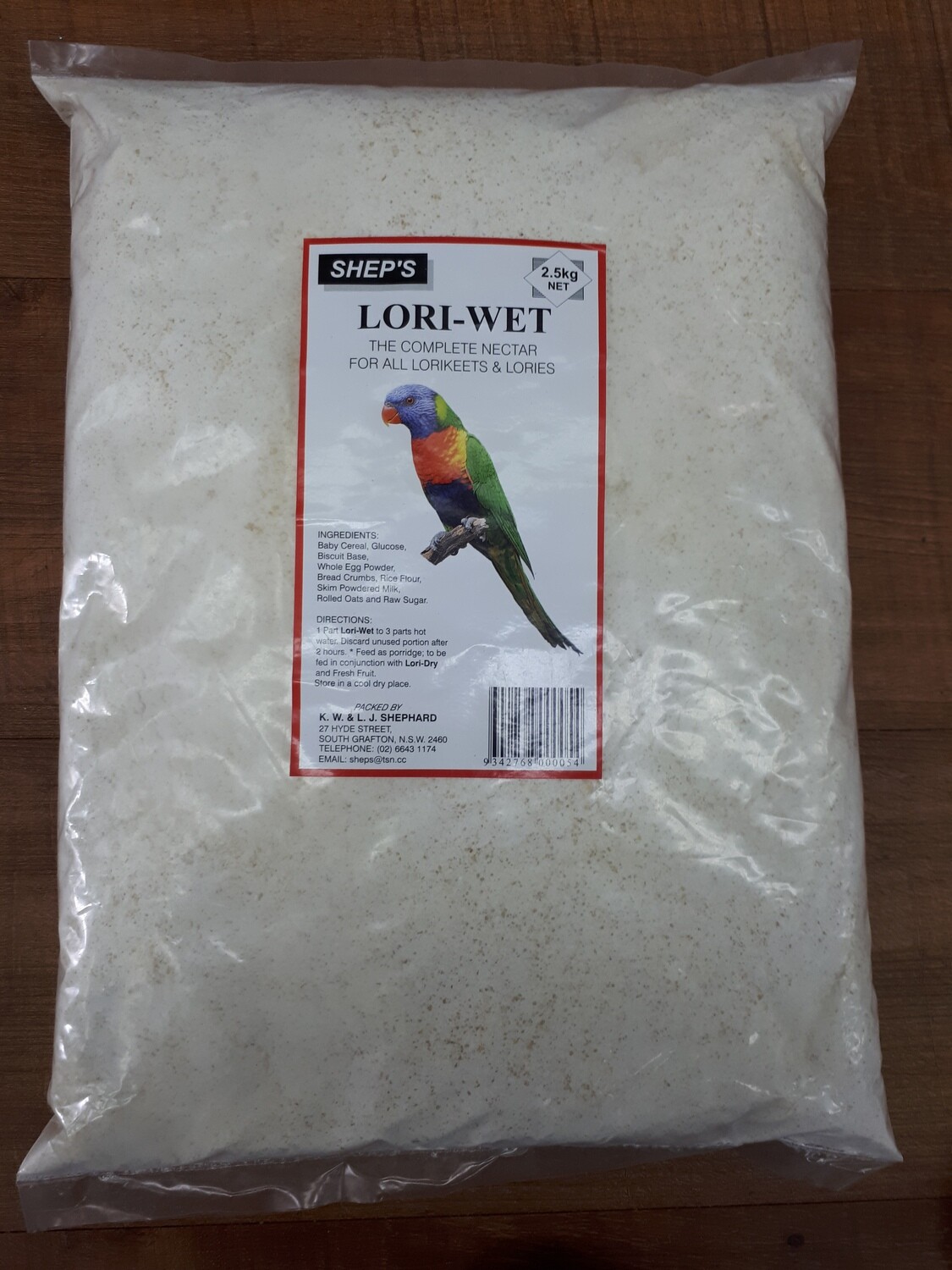 Lorikeet Mix Wet 2.5Kg