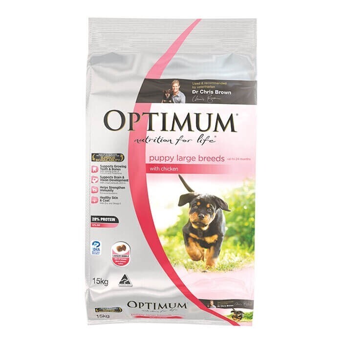 Optimum Puppy Large Breed Chicken 15kg